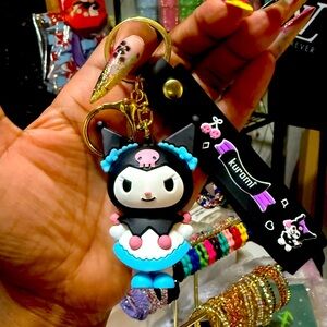 •Sweet but Wicked• New Kuromi Key Chain Bag Charm NWOT